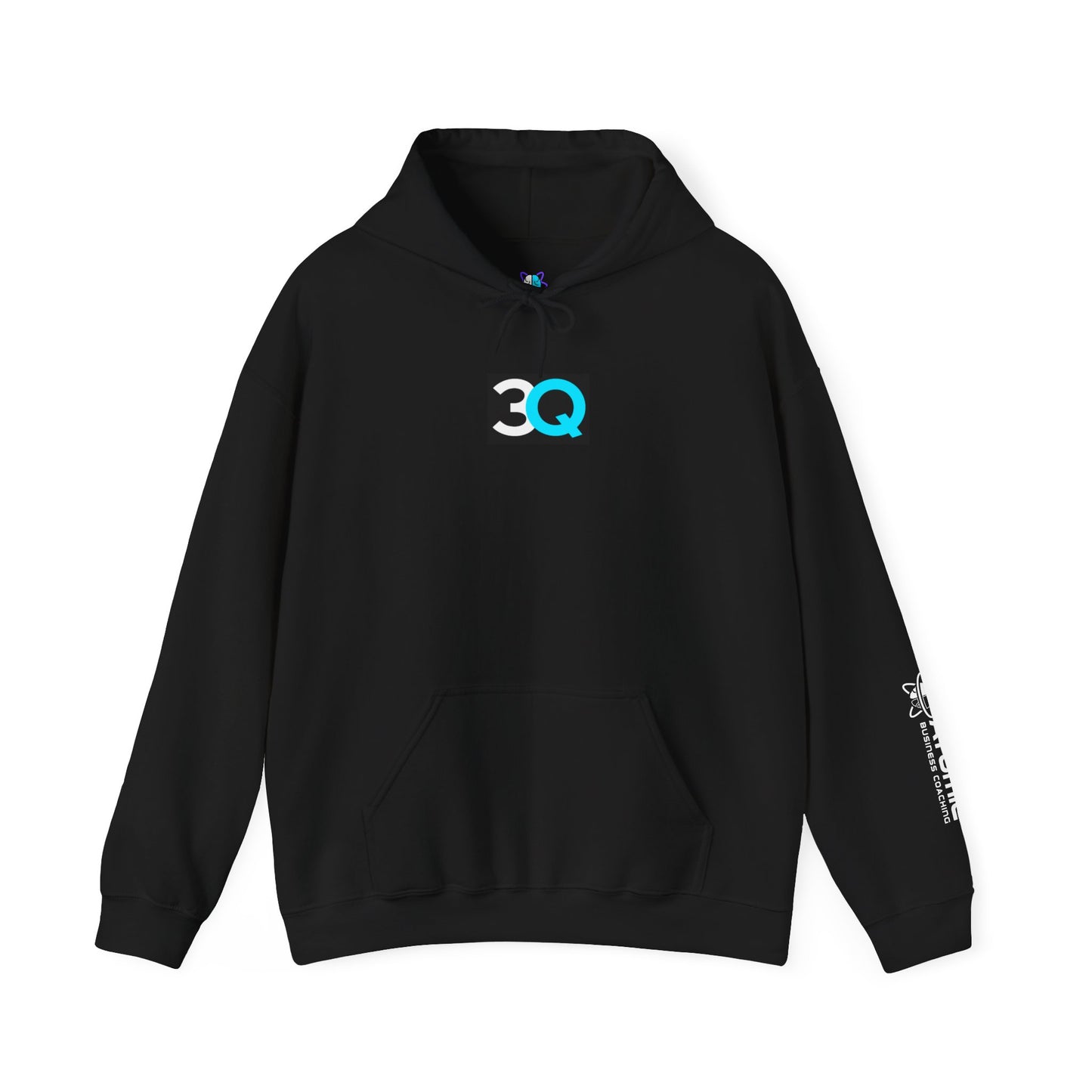 3Q Atomic Graphic Hoodie, Cozy Unisex Sweatshirt, Casual Streetwear, Ideal for Everyday Wear, Perfect for Events and Gifting