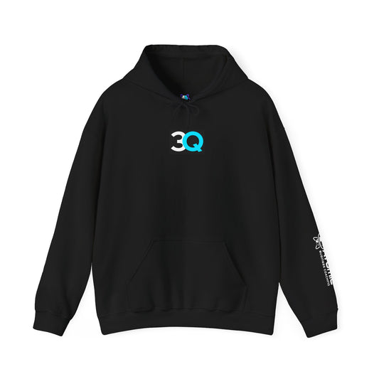 3Q Atomic Graphic Hoodie, Cozy Unisex Sweatshirt, Casual Streetwear, Ideal for Everyday Wear, Perfect for Events and Gifting